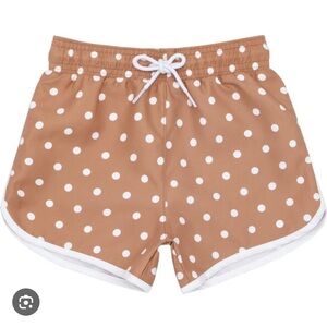 minnow - mocha dot swim boardies